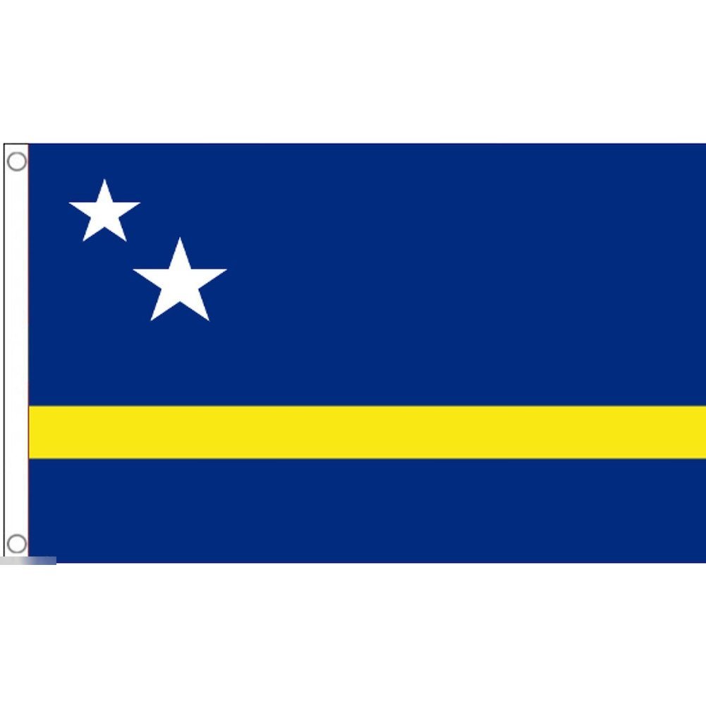 海外限定 国旗 キュラソー島 オランダ王国 特大フラッグ_画像1