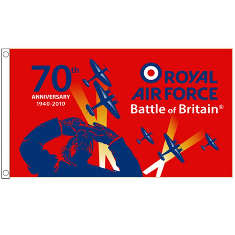 海外限定 国旗 バトル・オブ・ブリテン 第二次世界大戦 ドイツ イギリス空軍 RAF 70周年 特大フラッグ_画像1