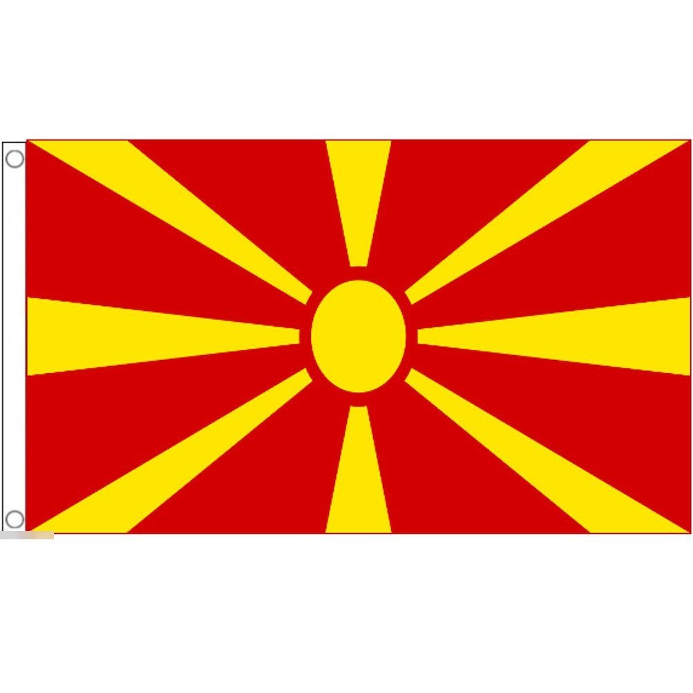 海外限定 国旗 マケドニア共和国 特大フラッグ_画像1