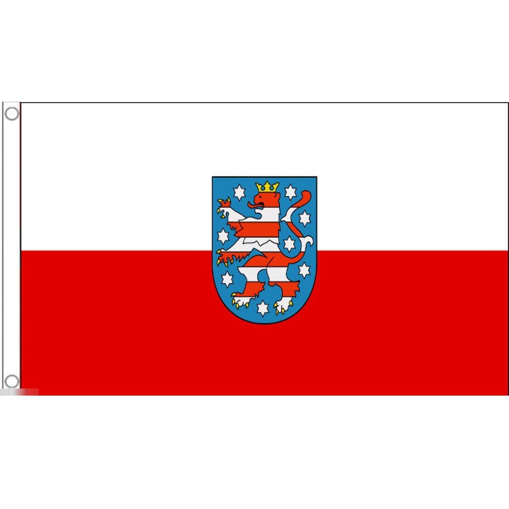 海外限定 国旗 テューリンゲン州 ドイツ 州旗 紋章 特大フラッグ_画像1