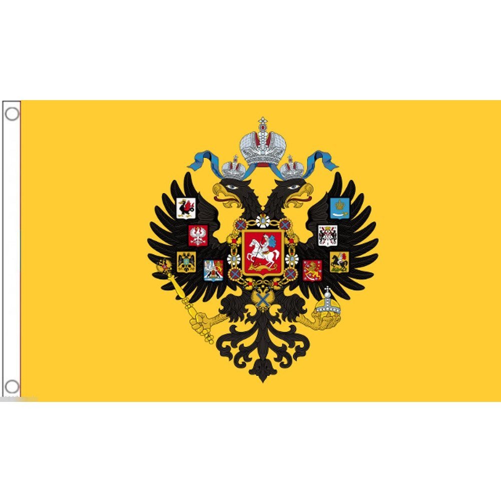 海外限定 国旗 ロシア帝国 紋章 ロシア連邦 国章 鷲 ワシ 特大フラッグ_画像1