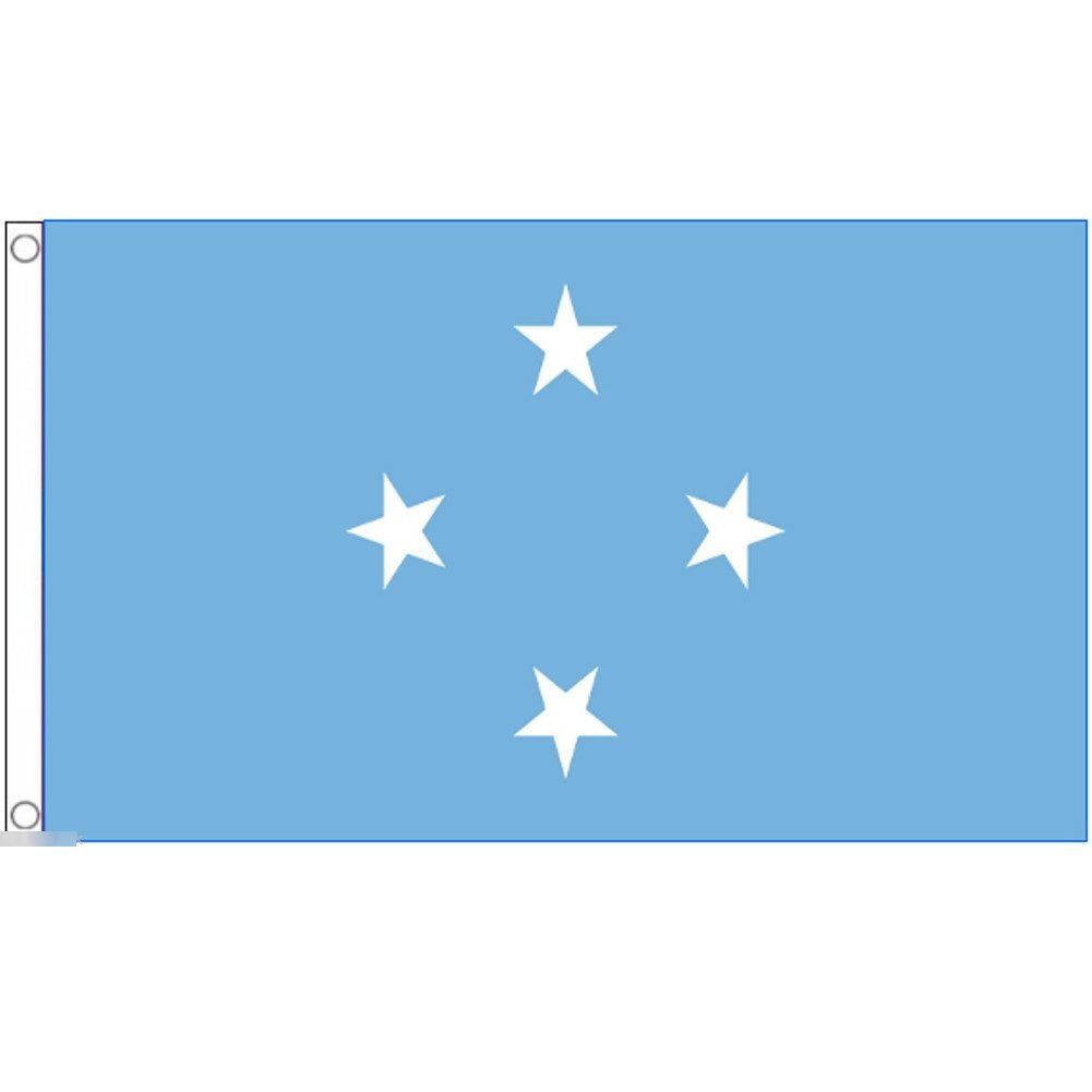 海外限定 国旗 ミクロネシア連邦 特大フラッグ_画像1
