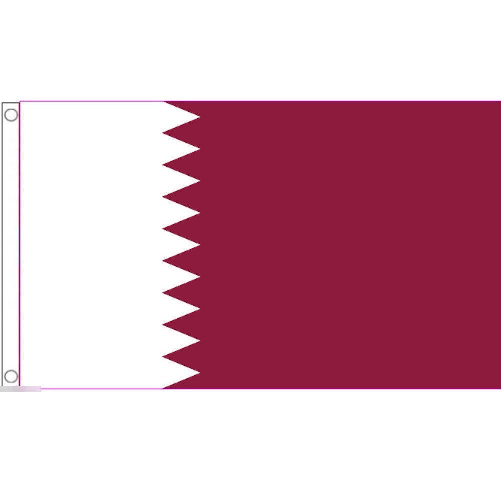 海外限定 国旗 カタール国 中東 特大フラッグ_画像1
