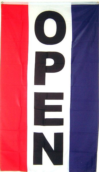 海外限定 国旗 オープン OPEN 開店 のぼり旗 G73 特大フラッグ_画像1