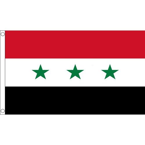 海外限定 旧国旗 イラク共和国 1963-1991年 貴重 特大フラッグ_画像1