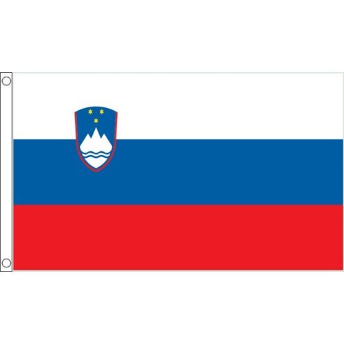 海外限定 スロヴェニア共和国ヨーロッパ 国旗 貴重 特大フラッグ_画像1