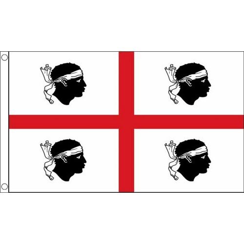 海外限定 国旗 イタリア共和国 サルデーニャ島貴重特大フラッグ_画像1