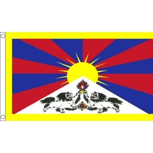 海外限定 国旗 チベット 雪山獅子旗 貴重 特大フラッグ_画像1