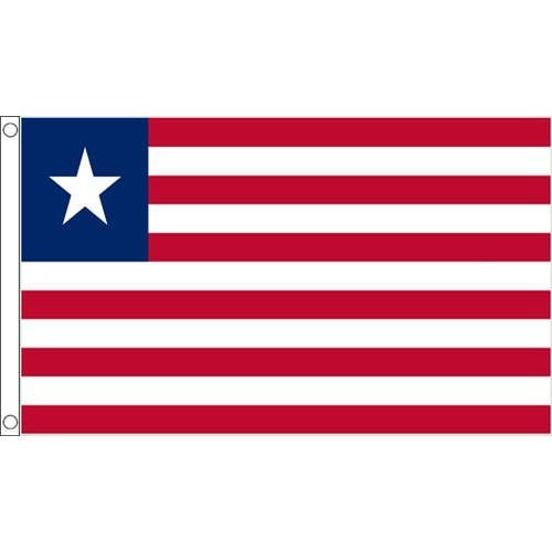 海外限定 国旗 リベリア共和国 星条旗 貴重 特大フラッグ_画像1