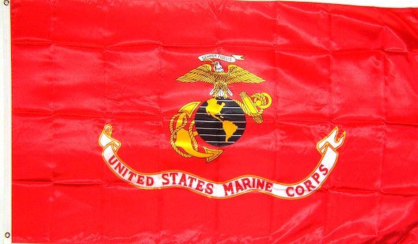 海外限定 国旗 アメリカ海兵隊 USMC 軍旗 マリーン 特大フラッグ_画像1