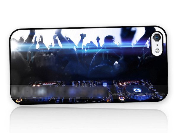 iPhone5 5S5CSE DJクラブパーティーアートケース 保護フィルム付_画像2