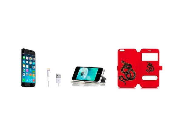 iPhone 5Cヘビ 蛇 手帳型ケース 充電ケーブル フィルム付_画像3