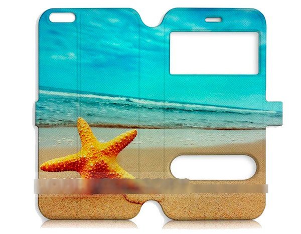 iPhone5 5S 5C海ビーチ砂浜 手帳型ケース 充電 フィルム付_画像2