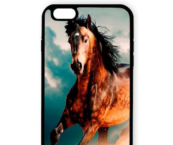iPhone 8 iPhone 8 Plus iPhone X アイフォン アイフォーン エイト プラス テン走る馬 ホース アートケース 保護フィルム付_画像2