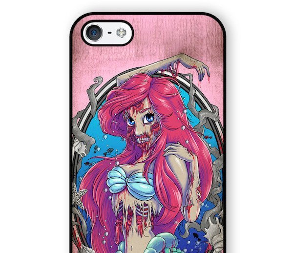 iPhone 8 iPhone 8 Plus iPhone X アイフォン アイフォーン エイト プラス テンゾンビ 人魚姫 マーメイドアートケース保護フィルム付_画像2