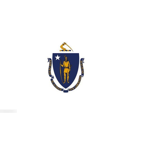 海外限定 国旗 マサチューセッツ州 州旗 アメリカ 米国 特大フラッグ_画像1