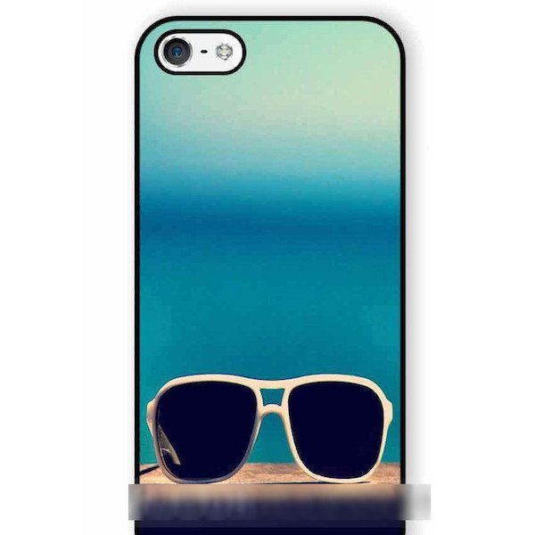 iPhone 5S 5C SE サングラス メガネ 眼鏡 アートケース 保護フィルム付_画像2