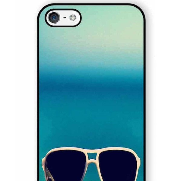 iPhone 7 Plus サングラス メガネ 眼鏡 アートケース 保護フィルム付_画像3