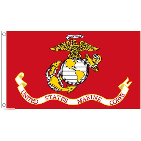 海外限定 国旗 アメリカ海兵隊 米国 USMC 特大フラッグ_画像1