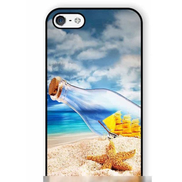 iPhone 8 iPhone 8 Plus iPhone X アイフォン アイフォーン エイト プラス テンビーチ 海 砂浜 浜辺 ヒトデ アートケース 保護フィルム付_画像2