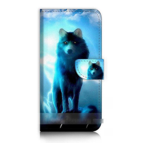 iPhone 8 アイフォン 8 アイフォーン 8 狼 オオカミ ウルフ スマホケース 充電ケーブル フィルム付_画像1