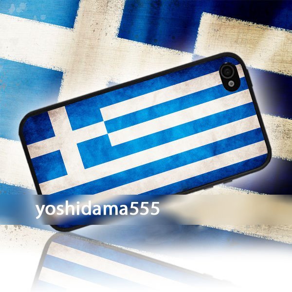 海外限定a新品 ギリシャ 国旗 ヴィンテージ F82 iPhone5C用_画像1