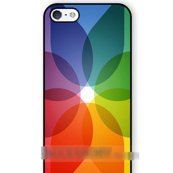 iPhone 7 rainbow color Rainbow motif art case protection film attaching 