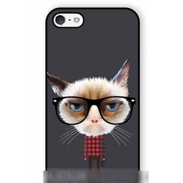 Galaxy Note 4 5 ネコ 猫 黒縁 メガネ 眼鏡 アートケース 保護フィルム付_画像2