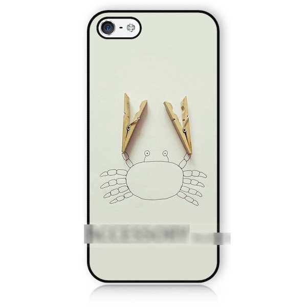 iPhone 13 mini ミニ カニ 蟹 レインボー スマホケース アートケース スマートフォン カバー_画像1