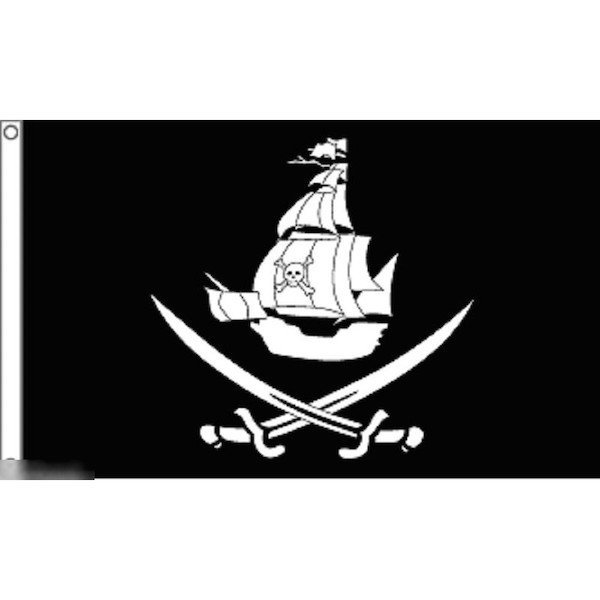 海外限定 国旗 海賊旗 パイレーツ スカル 骸骨 海賊船 特大フラッグ_画像1