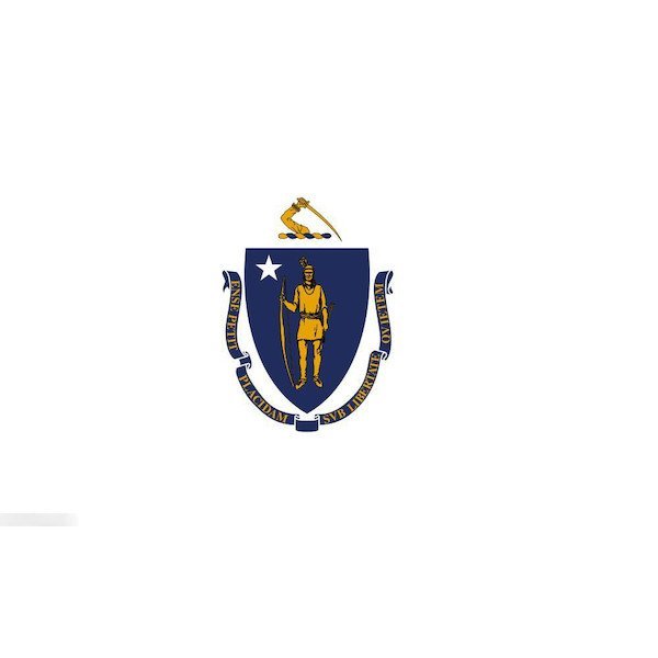 海外限定 国旗 アメリカ マサチューセッツ州 州旗 特大フラッグ_画像1