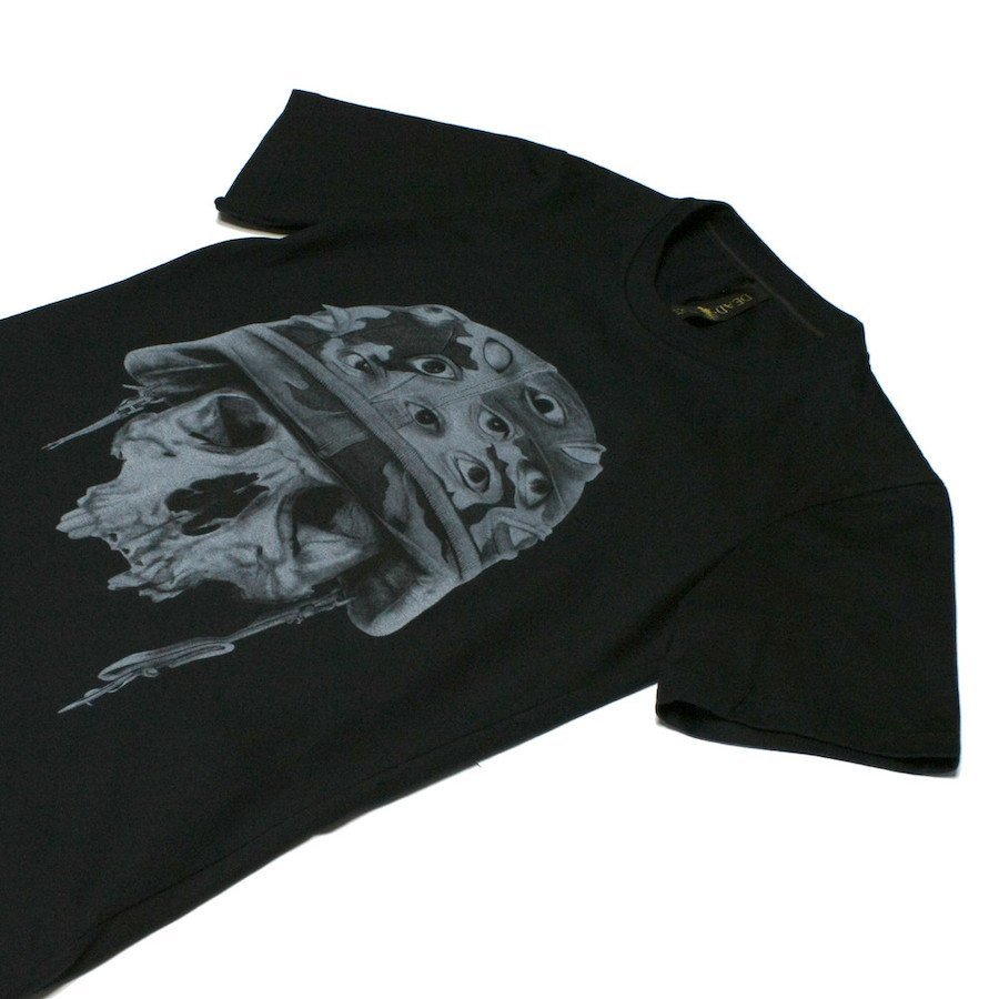  new goods regular 70%OFF DEAD MEAT dead mi-to Italy made T-shirt S size gorgeous art Skull skeleton tailcoat mo- person g design 