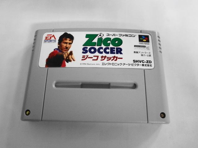 SFC21-376 任天堂 スーパーファミコン SFC Zico SOCCER ジーコサッカー 鹿島アントラーズ レトロ ゲーム ソフト 使用感あり