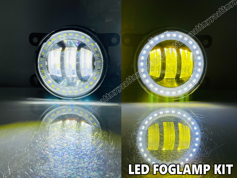 送料込 スズキ 汎用 LED イカリング ２色切り替え フォグランプ オープニングアクション付 スイフト RS ハイブリッド ZC#3S ZD#3S