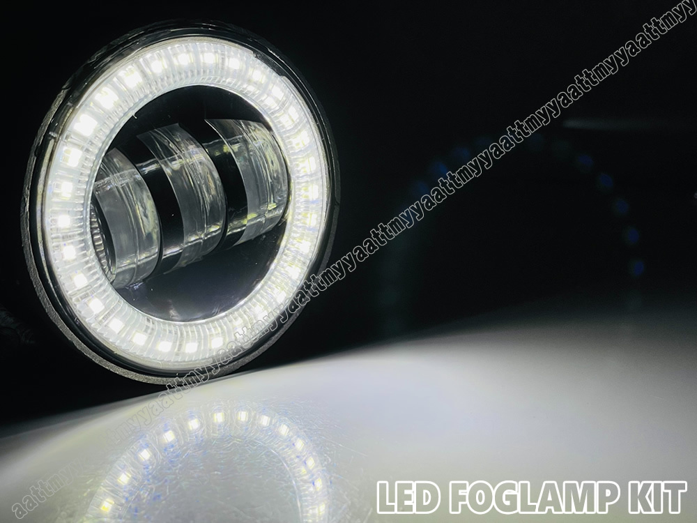 送料込 ホンダ 汎用 LED イカリング ２色切り替え フォグランプ オープニングアクション付 オデッセイ ハイブリッド RC1 RC2 RC4 前期_画像2