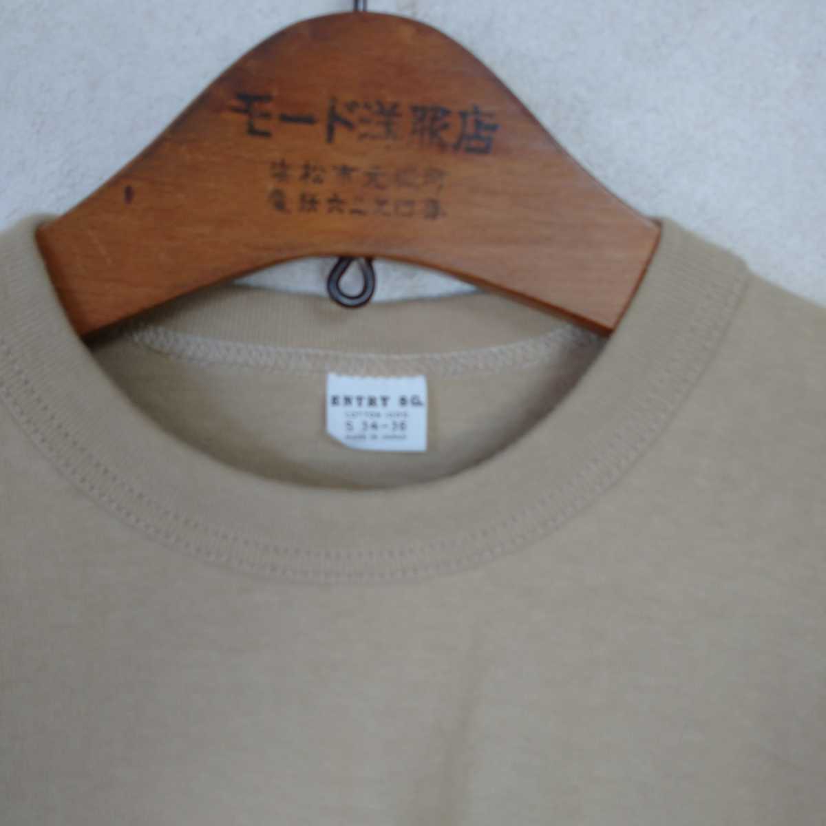 日本製 ENTRY ポケットTシャツ カーキ S 1_画像4
