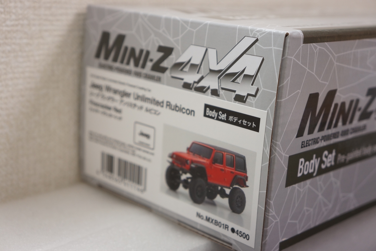 京商 ミニッツ 4x4 ボディセット MX-01 ジープ ラングラー ルビコン レッド (関連：Kyosho MINI-Z MINI RC 1/27 ASC レディセットなどに