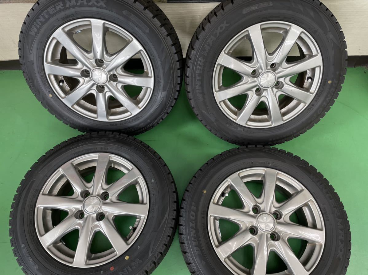 アクア・ポルテ等装着可能スタッドレスタイヤセット165/70R14