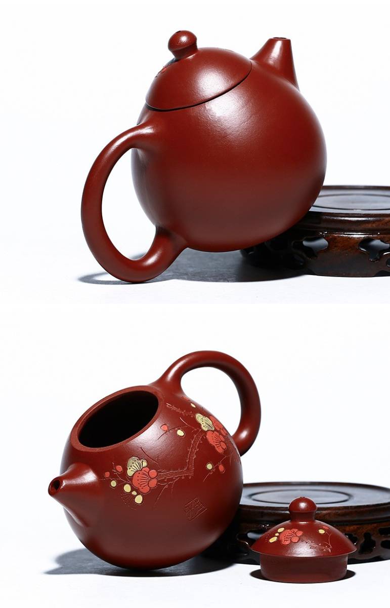 ティーポットおしゃれ 紫砂茶壺 耐熱 土瓶 湯飲み 茶器 きゅうす 急須 おしゃれ 中国製 焼き物 ティーポット おすすめ お茶 逸品 lh899_画像9