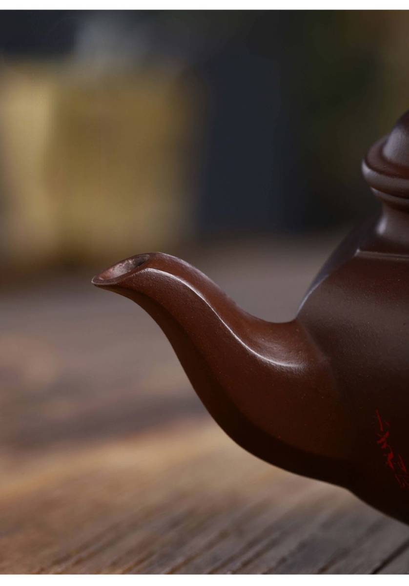 ティーポット大容量 宜興紫砂壺 芸術品 耐熱土瓶 高級感 貴重な プレゼント ギフト 煎茶道具 茶杯 茶道 中国の陶磁器 プレゼント lh816_画像6