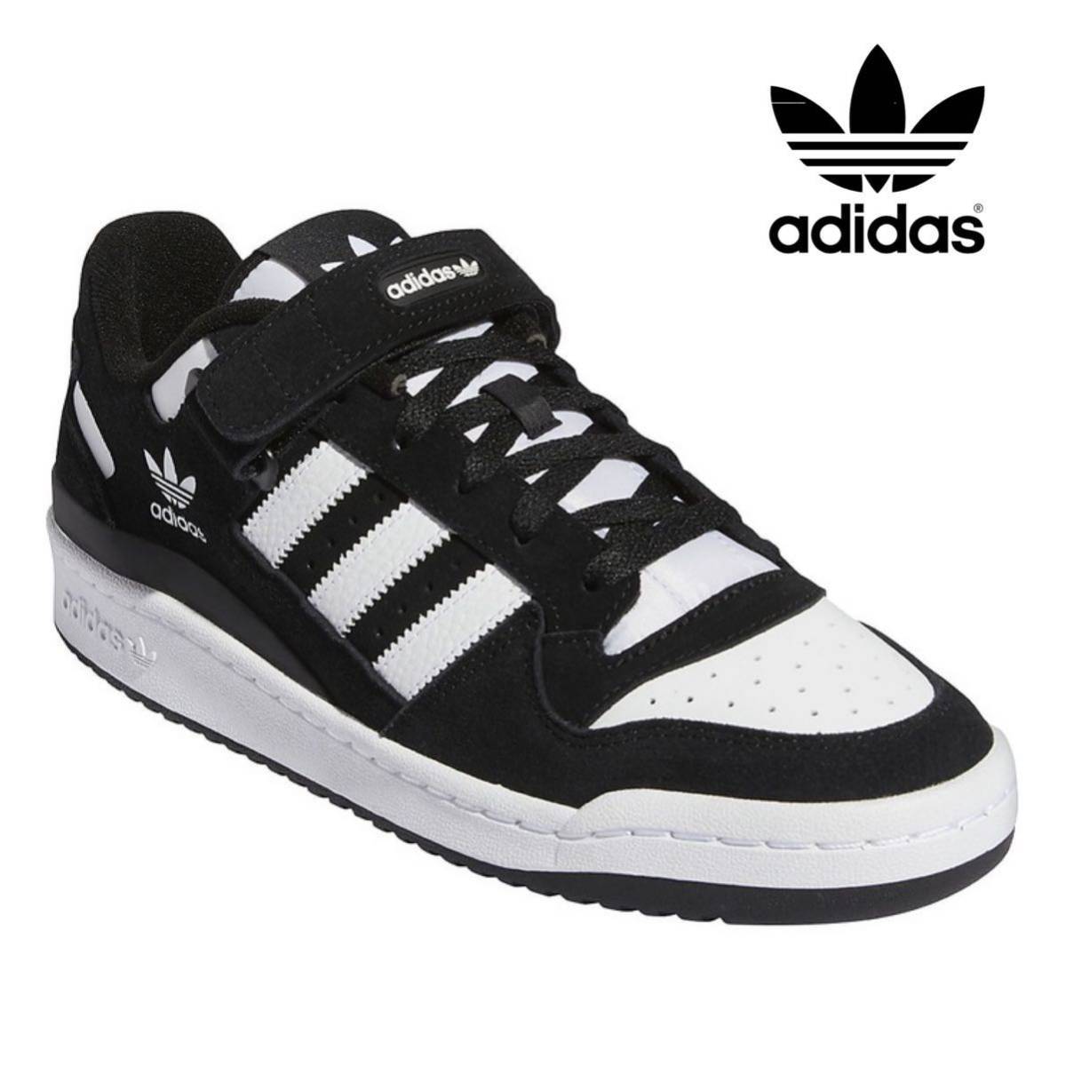 新品未使用 アディダス FORUM LOW【27cm】定価11000円 フォーラム 本革 スエード レザー adidas スニーカー アディダス ローカット 靴 0695