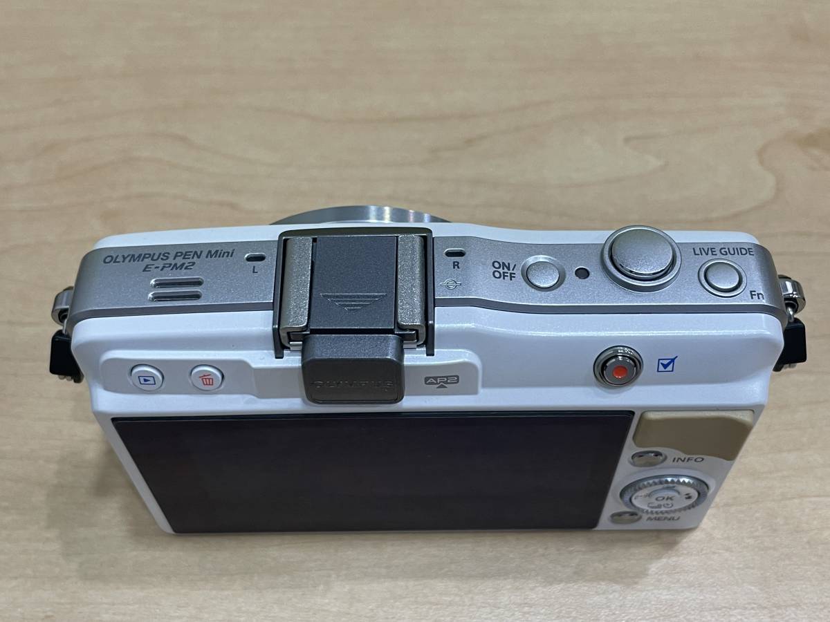 16841】美品 オリンパス OLYMPUS PEN mini E-PM2 ダブルズームキット