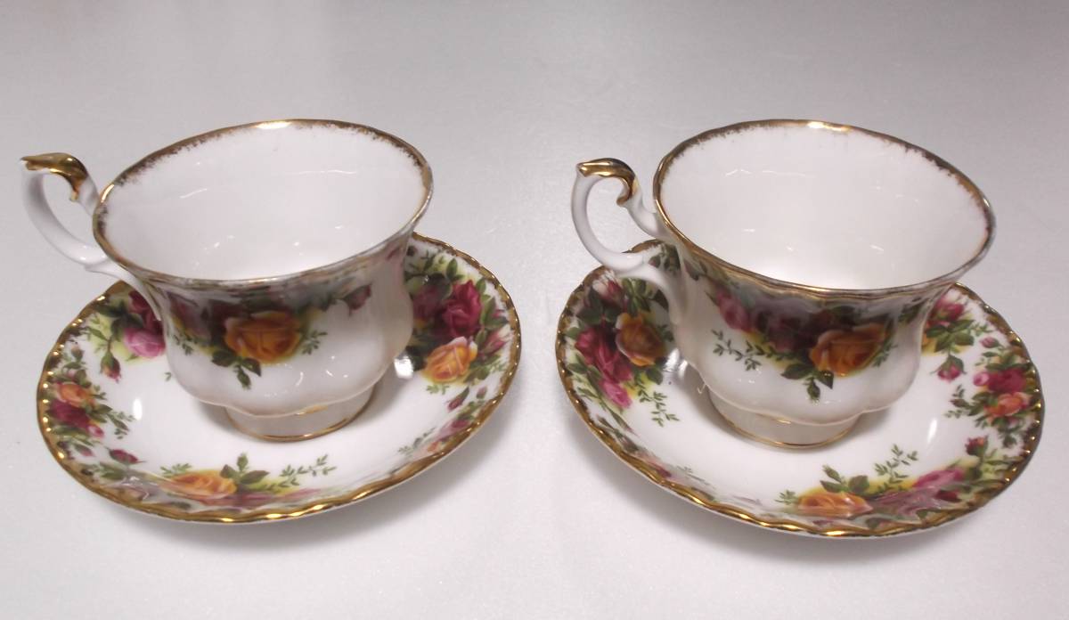 独特の上品 - ALBERT 【ROYAL Old Roses】コーヒーカップ&ソーサ 2客