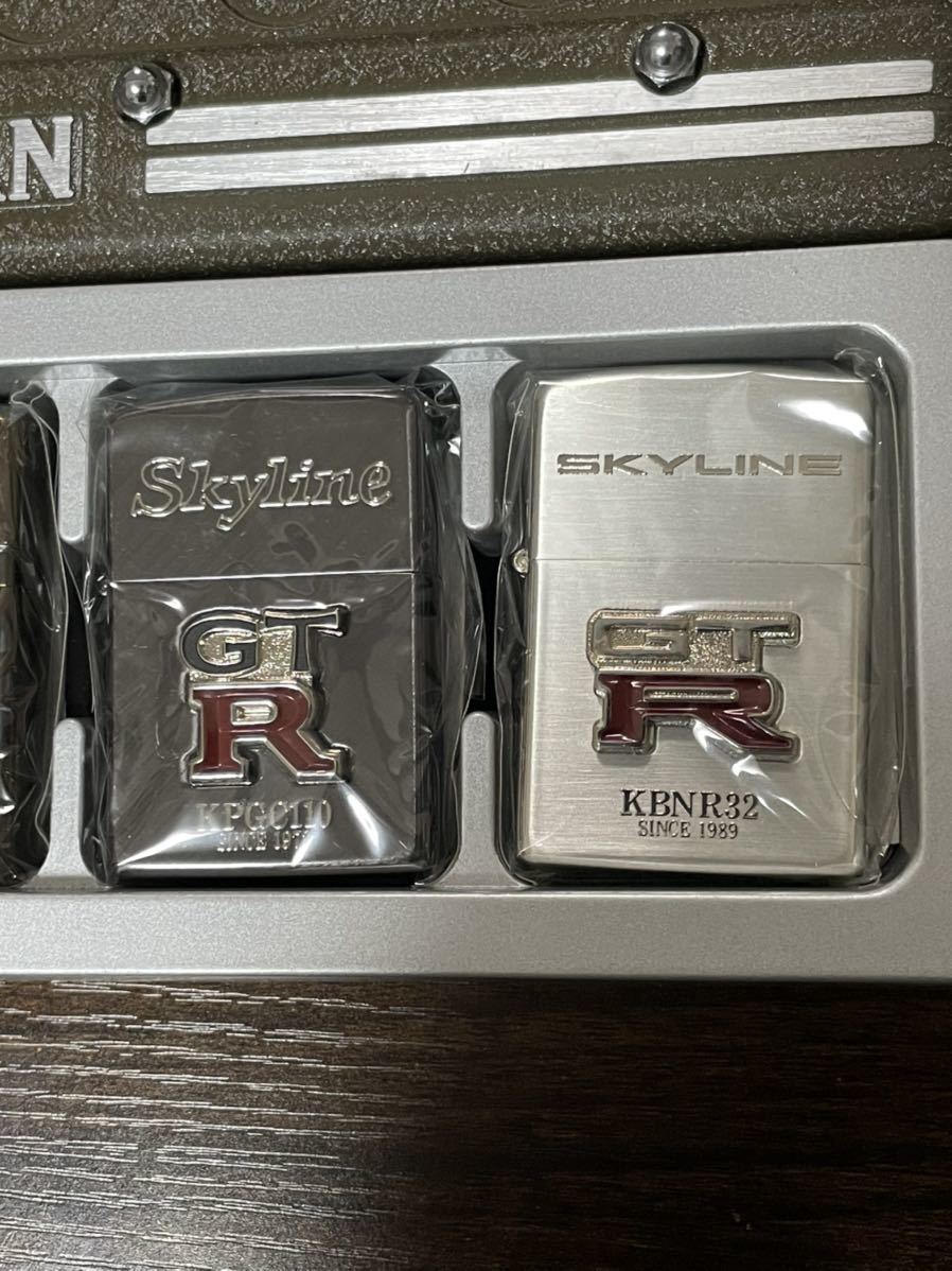 zippo GT-R SKYLINE COLLECTION スカイライン コレクション 4点セット 限定品 立体メタル 年代物 1994年製 PGC10 KPGC10 KPGC110 KBNR32