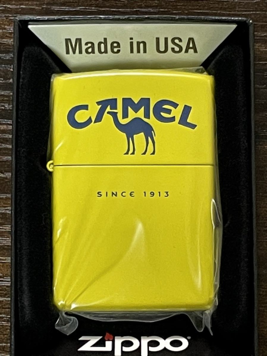 zippo CAMEL SINCE 1913 限定品 キャメル イエロー 2021年製 YELLOW デットストック ケース 保証書_画像1