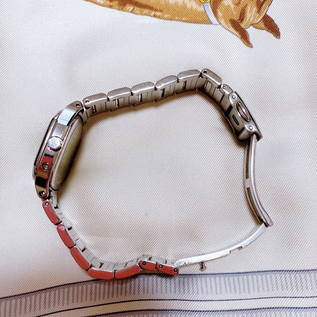 CITIZEN シチズン XC クロスシー 電波時計 赤文字盤 レディース