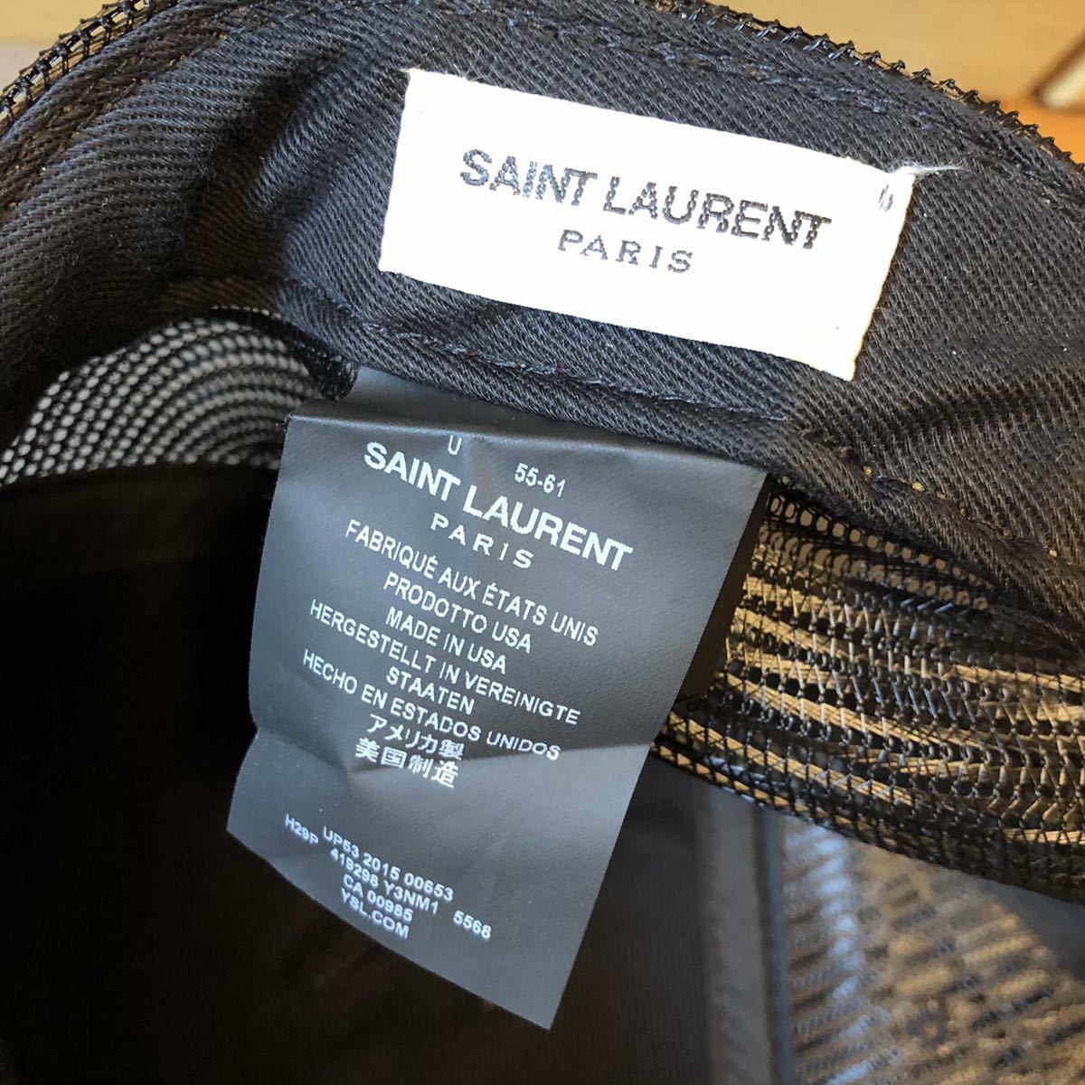 正規 16SS SAINT LAURENT PARIS サンローラン パームツリー キャップ