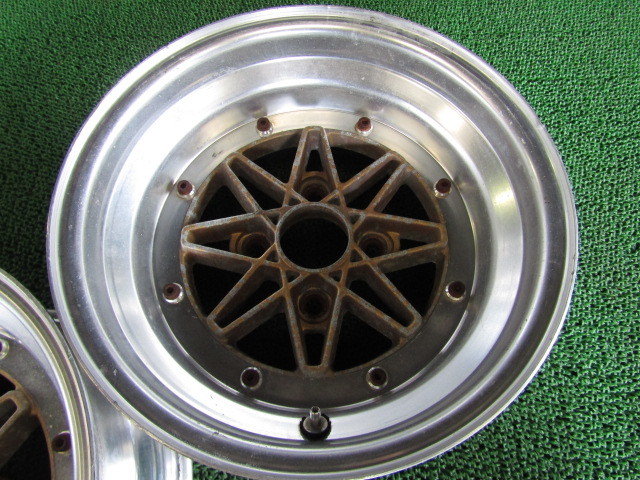 A2421 WORK Equip EXCEL SPINNING 14インチ 8J 約-12 114.3-4H 2本 深