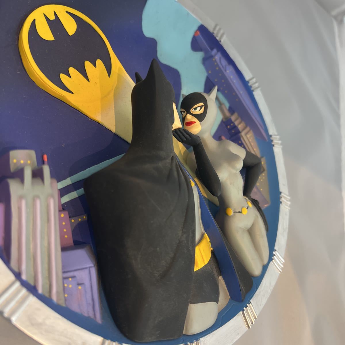 バットマンキャットウーマン飾りトレイで直径21センチ_画像4