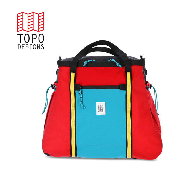 【新品】★送料無料★TOPO DESIGNS トポデザイン Mountain Gear Bag マウンテン ギア バッグ レッドターコイズ tdmountaingearbagrt